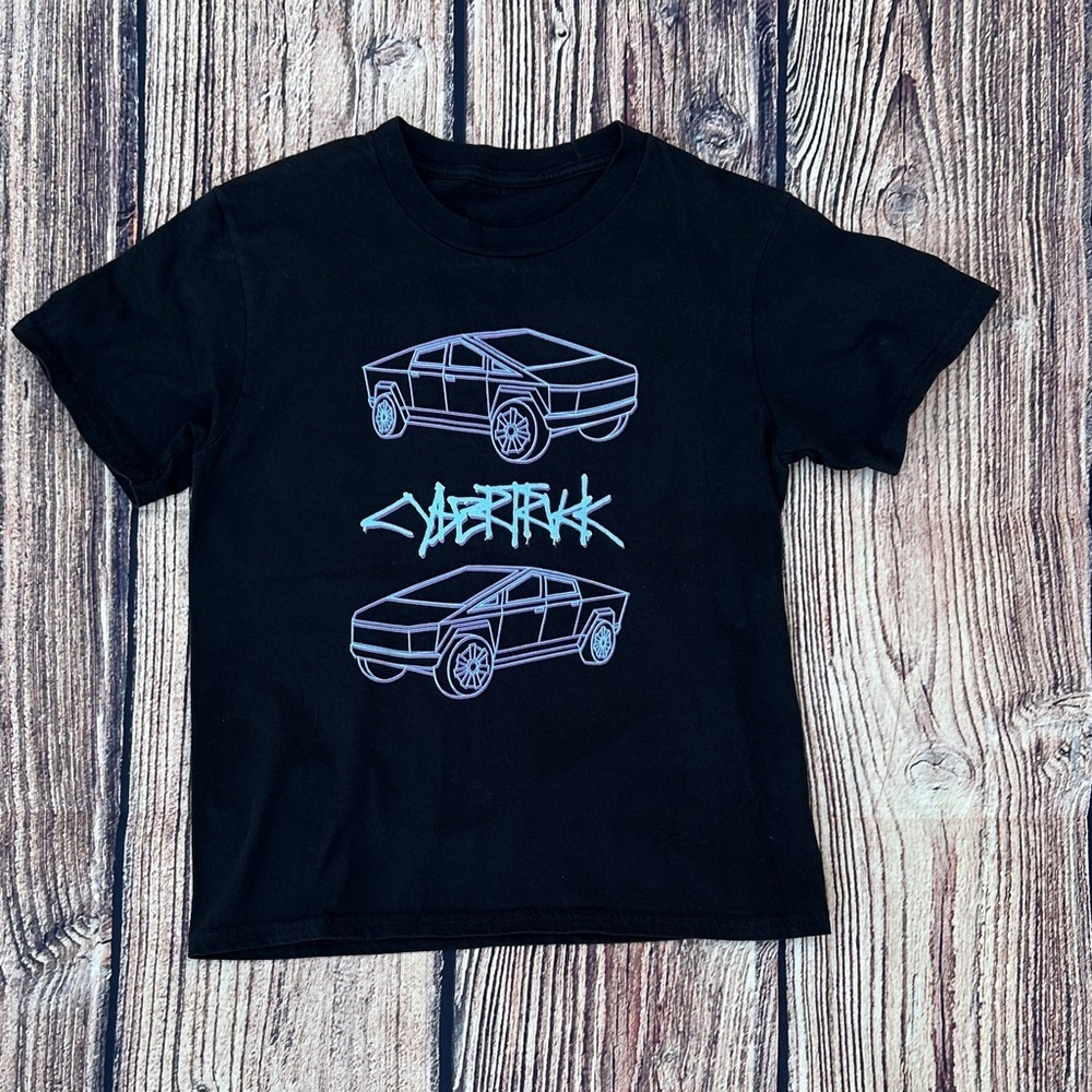 Black Graphic Kids T-Shirt